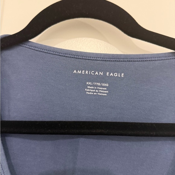 American Eagle Outfitters Women's Slate Blue Cropped Tank Top Size XXL - Picture 3 of 7